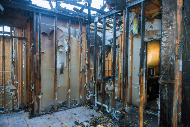 Professional Smoke Damage Restoration technician working in Glenwood, MD